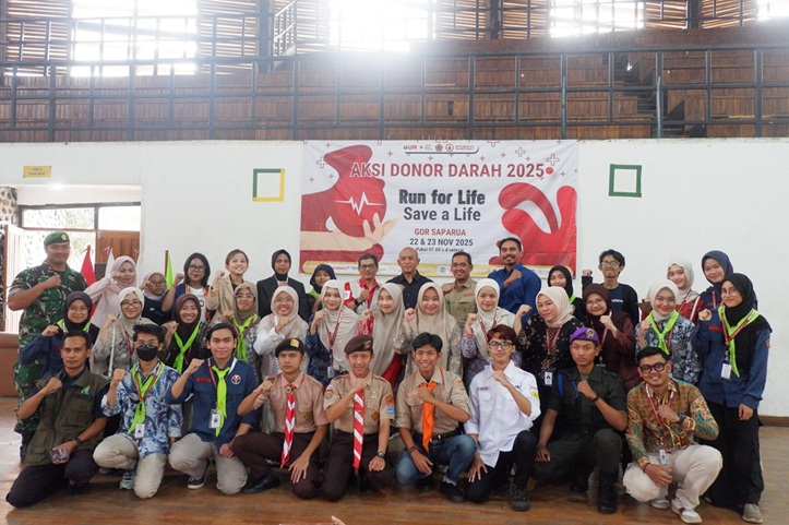 KSR PMI UPI Sukses Kumpulkan 239 Labu Darah dalam Aksi ‘Run for Life, Save a Life’